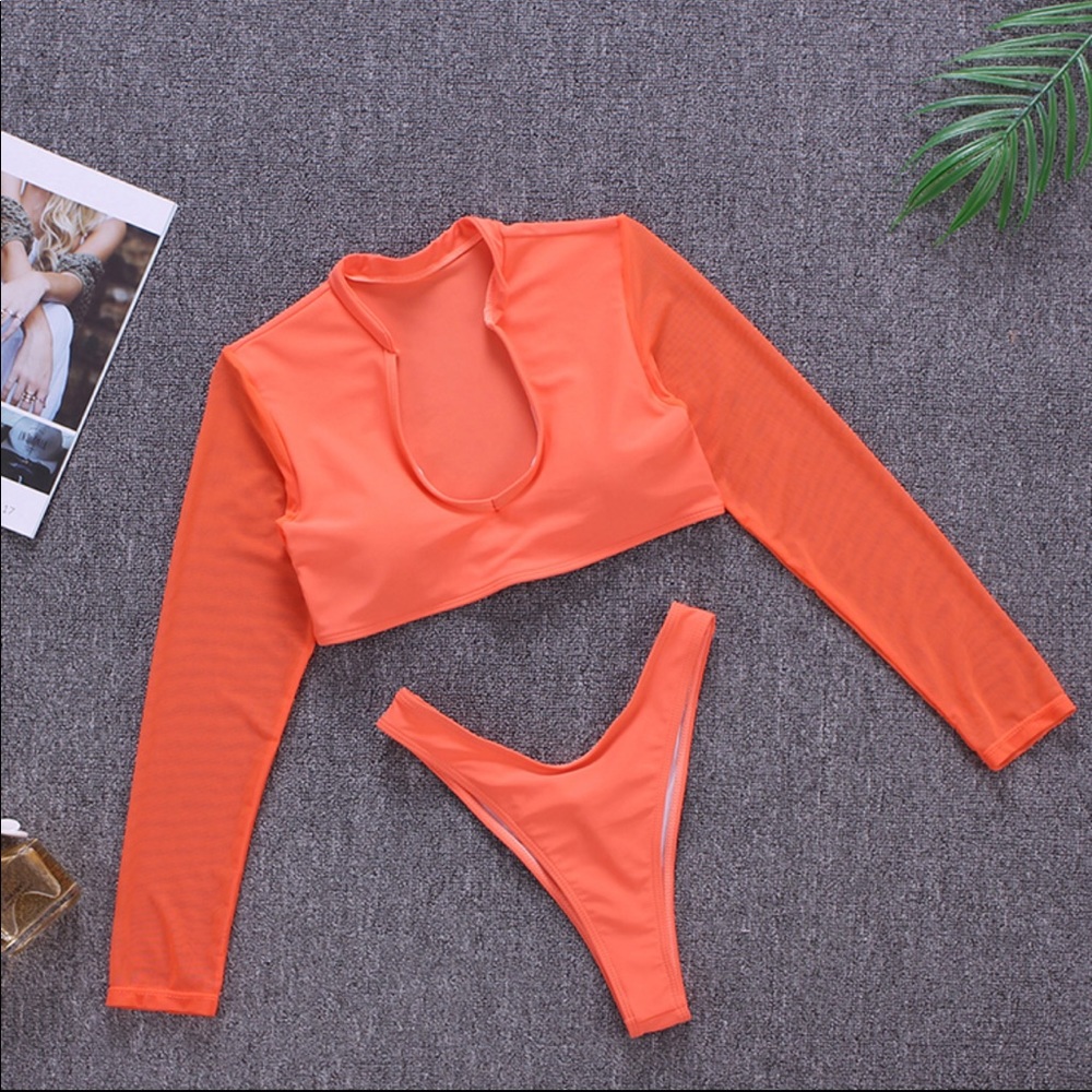 “SLEEVE ME”🔥two piece swimsuit  Sizes S-L